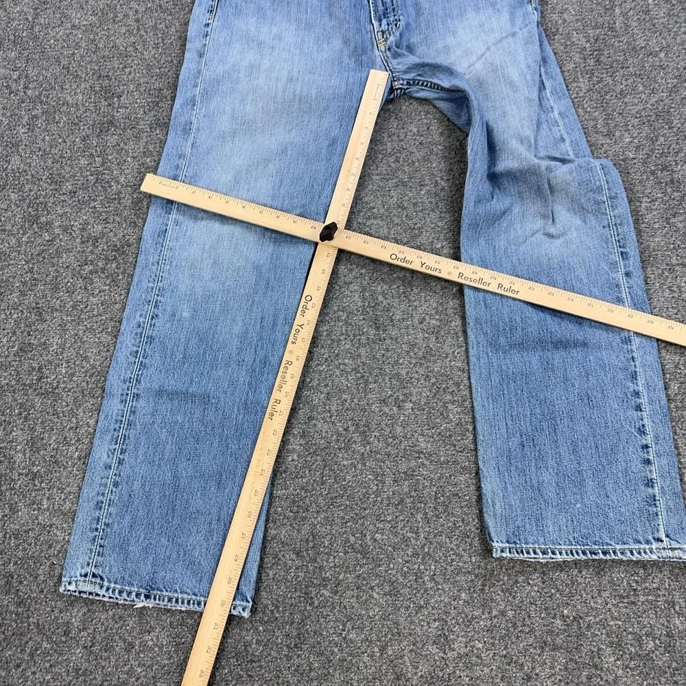 Polo Ralph Lauren Jeans Mens 36x30 Blue Light Wash Straight Leg Denim Pants